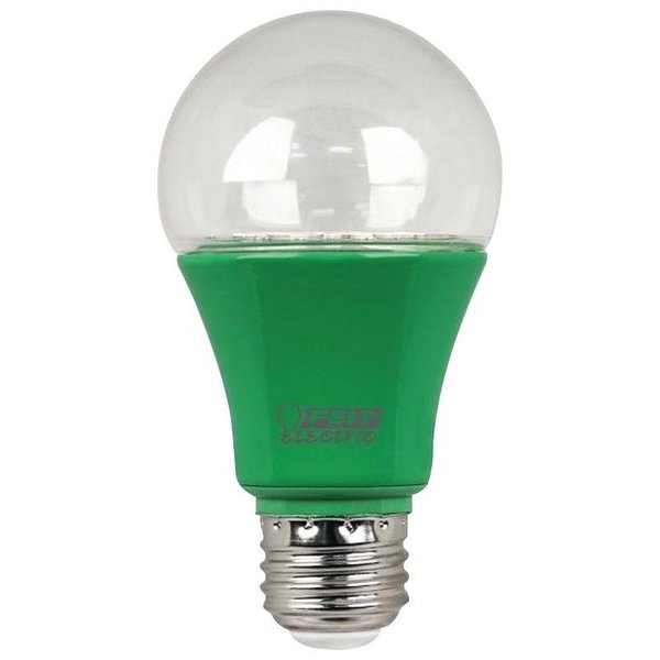 Feit Electric A19GROWLEDG2 LED Plant Grow Light, General Purpose, A19 Lamp, E26 Lamp Base, Green A19/GROW/LEDG2/BX